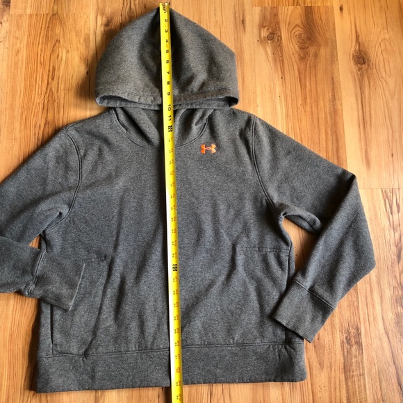 UNDER ARMOUR Hoodie Pullover Sweatshirt Cowl Neck Gray Large Women’s - Picture 9 of 16